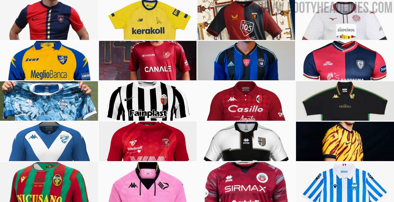 2022-23 Serie B Kit Overview - All Leaked and Released Kits